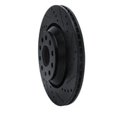 Dynamic Friction 2006-2025 Audi S3 (USA/Canada) Rear Right Drilled & Slotted Black Brake Rotor by Dynamic Friction Company 633-74030R