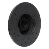 R1 Concepts 79-85 Volkswagen Type 2 Front Right Drilled & Slotted Black Brake Rotor by R1 Concepts RNC-633-74037R