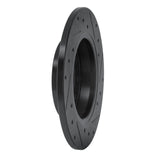 R1 Concepts 01-03 Volkswagen EuroVan Front Left Drilled & Slotted Black Brake Rotor by R1 Concepts RNC-633-74045L