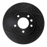 R1 Concepts 03-18 Porsche Cayenne Right Front Drilled & Slotted Black Brake Rotor by R1 Concepts RNC-633-74049D