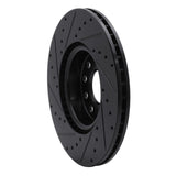 Dynamic Friction 2005-2025 Audi TT Front Right Drilled & Slotted Black Brake Rotor by Dynamic Friction Company 633-74053R