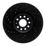 R1 Concepts 18-25 Volkswagen ATLAS Front Right Drilled & Slotted Black Brake Rotor by R1 Concepts RNC-633-74058R