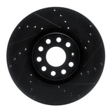 R1 Concepts 18-25 Volkswagen ATLAS Front Right Drilled & Slotted Black Brake Rotor by R1 Concepts RNC-633-74058R