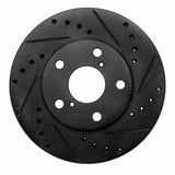 R1 Concepts 92-98 Lexus SC300 Front Left Drilled & Slotted Black Brake Rotor by R1 Concepts RNC-633-75003L