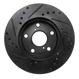 R1 Concepts 92-98 Lexus SC300 Front Right Drilled & Slotted Black Brake Rotor by R1 Concepts RNC-633-75003R
