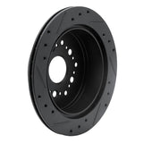R1 Concepts 92-98 Lexus SC300 Rear Right Drilled & Slotted Black Brake Rotor by R1 Concepts RNC-633-75004R