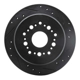 R1 Concepts 92-98 Lexus SC300 Rear Right Drilled & Slotted Black Brake Rotor by R1 Concepts RNC-633-75004R