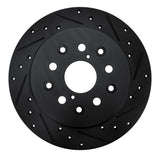 R1 Concepts 98-10 Lexus GS400 Rear Right Drilled & Slotted Black Brake Rotor by R1 Concepts RNC-633-75007R