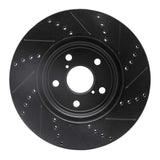 R1 Concepts 01-06 Lexus LS430 Front Left Drilled & Slotted Black Brake Rotor by R1 Concepts RNC-633-75009L