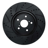 R1 Concepts 01-06 Lexus LS430 Front Right Drilled & Slotted Black Brake Rotor by R1 Concepts RNC-633-75009R