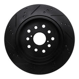 R1 Concepts 01-06 Lexus LS430 Rear Right Drilled & Slotted Black Brake Rotor by R1 Concepts RNC-633-75010R