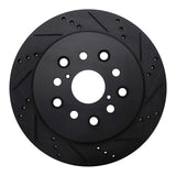 R1 Concepts 01-06 Lexus LS430 Rear Right Drilled & Slotted Black Brake Rotor by R1 Concepts RNC-633-75010R