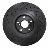 R1 Concepts 06-20 Lexus Gs430 Right Front Drilled & Slotted Black Brake Rotor by R1 Concepts RNC-633-75011D