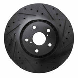 R1 Concepts 06-20 Lexus Gs430 Right Front Drilled & Slotted Black Brake Rotor by R1 Concepts RNC-633-75011D