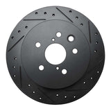 R1 Concepts 06-15 Lexus Gs350 Rear Right Drilled & Slotted Black Brake Rotor by R1 Concepts RNC-633-75015R