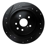 R1 Concepts 06-15 Lexus IS250 Rear Right Drilled & Slotted Black Brake Rotor by R1 Concepts RNC-633-75016R