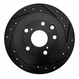 R1 Concepts 06-15 Lexus IS250 Rear Right Drilled & Slotted Black Brake Rotor by R1 Concepts RNC-633-75016R