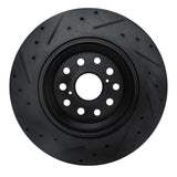 R1 Concepts 07-17 Lexus LS460 Right Rear Drilled & Slotted Black Brake Rotor by R1 Concepts RNC-633-75022D