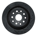 R1 Concepts 07-17 Lexus LS460 Right Rear Drilled & Slotted Black Brake Rotor by R1 Concepts RNC-633-75022D