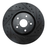 R1 Concepts 07-11 Lexus GS350 Right Front Drilled & Slotted Black Brake Rotor by R1 Concepts RNC-633-75024D