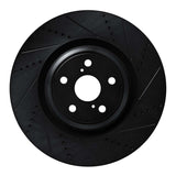 R1 Concepts 10-17 Lexus LS460 Left Front Drilled & Slotted Black Brake Rotor by R1 Concepts RNC-633-75030D