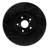 R1 Concepts 11-20 Lexus Is350 Right Front Drilled & Slotted Black Brake Rotor by R1 Concepts RNC-633-75033D