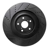 R1 Concepts 13-20 Lexus Gs Turbo Right Front Drilled & Slotted Black Brake Rotor by R1 Concepts RNC-633-75035D