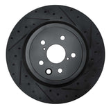 R1 Concepts 15-22 Lexus RC F Right Rear Drilled & Slotted Black Brake Rotor by R1 Concepts RNC-633-75039D