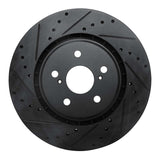 R1 Concepts 16-24 Toyota Avalon Hybrid Front Left Drilled & Slotted Black Brake Rotor by R1 Concepts RNC-633-75043L