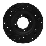 R1 Concepts 75-79 Toyota Corolla (US/Canada) Front Right Drilled & Slotted Black Brake Rotor by R1 Concepts RNC-633-76001R