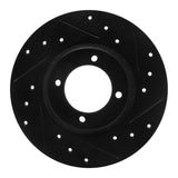 R1 Concepts 75-79 Toyota Corolla (US/Canada) Front Right Drilled & Slotted Black Brake Rotor by R1 Concepts RNC-633-76001R