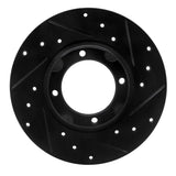 R1 Concepts 80-82 Toyota Tercel Front Right Drilled & Slotted Black Brake Rotor by R1 Concepts RNC-633-76003R