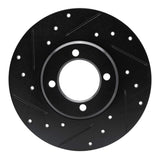 R1 Concepts 70-79 Toyota Carina Front Left Drilled & Slotted Black Brake Rotor by R1 Concepts RNC-633-76005L