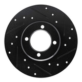 R1 Concepts 70-79 Toyota Carina Front Right Drilled & Slotted Black Brake Rotor by R1 Concepts RNC-633-76005R