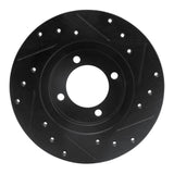 R1 Concepts 80-83 Toyota Corolla (US/Canada) Front Left Drilled & Slotted Black Brake Rotor by R1 Concepts RNC-633-76006L