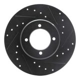 R1 Concepts 72-82 Toyota CORONA Front Right Drilled & Slotted Black Brake Rotor by R1 Concepts RNC-633-76009R