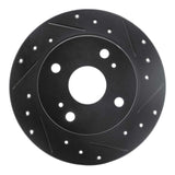 R1 Concepts 79-81 Toyota Celica Rear Right Drilled & Slotted Black Brake Rotor by R1 Concepts RNC-633-76012R