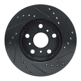 R1 Concepts 83-86 Toyota Camry Front Left Drilled & Slotted Black Brake Rotor by R1 Concepts RNC-633-76016L