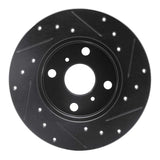 R1 Concepts 83-90 Toyota Tercel Front Left Drilled & Slotted Black Brake Rotor by R1 Concepts RNC-633-76017L