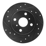 R1 Concepts 83-90 Toyota Tercel Front Left Drilled & Slotted Black Brake Rotor by R1 Concepts RNC-633-76017L