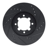 R1 Concepts 83-84 Toyota Cressida Front Left Drilled & Slotted Black Brake Rotor by R1 Concepts RNC-633-76018L