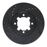R1 Concepts 83-84 Toyota Cressida Front Left Drilled & Slotted Black Brake Rotor by R1 Concepts RNC-633-76018L