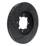 R1 Concepts 83-84 Toyota Cressida Front Right Drilled & Slotted Black Brake Rotor by R1 Concepts RNC-633-76018R