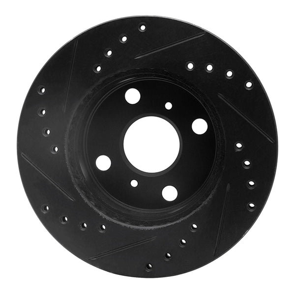 R1 Concepts 85-88 Chevrolet Nova Front Right Drilled & Slotted Black ...