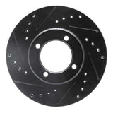 R1 Concepts 84-87 Toyota Cressida Front Left Drilled & Slotted Black Brake Rotor by R1 Concepts RNC-633-76024L