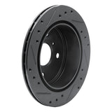 R1 Concepts 84-88 Toyota Cressida Rear Right Drilled & Slotted Black Brake Rotor by R1 Concepts RNC-633-76025R