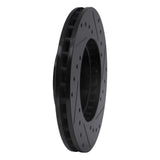 R1 Concepts 87-91 Toyota Camry Front Left Drilled & Slotted Black Brake Rotor by R1 Concepts RNC-633-76036L