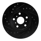 R1 Concepts 87-91 Toyota Camry Front Right Drilled & Slotted Black Brake Rotor by R1 Concepts RNC-633-76036R