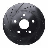R1 Concepts 89-92 Toyota Cressida Front Left Drilled & Slotted Black Brake Rotor by R1 Concepts RNC-633-76040L