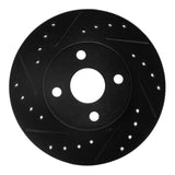 R1 Concepts 92-95 Toyota Paseo Front Left Drilled & Slotted Black Brake Rotor by R1 Concepts RNC-633-76050L